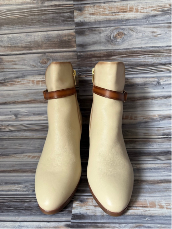 Wide heel ankle boots CALAFAT W1Z-8588 | Outlet PIKOLINOS Pikolinos calafat cream and brown leather ankle boots women’s size 8.5